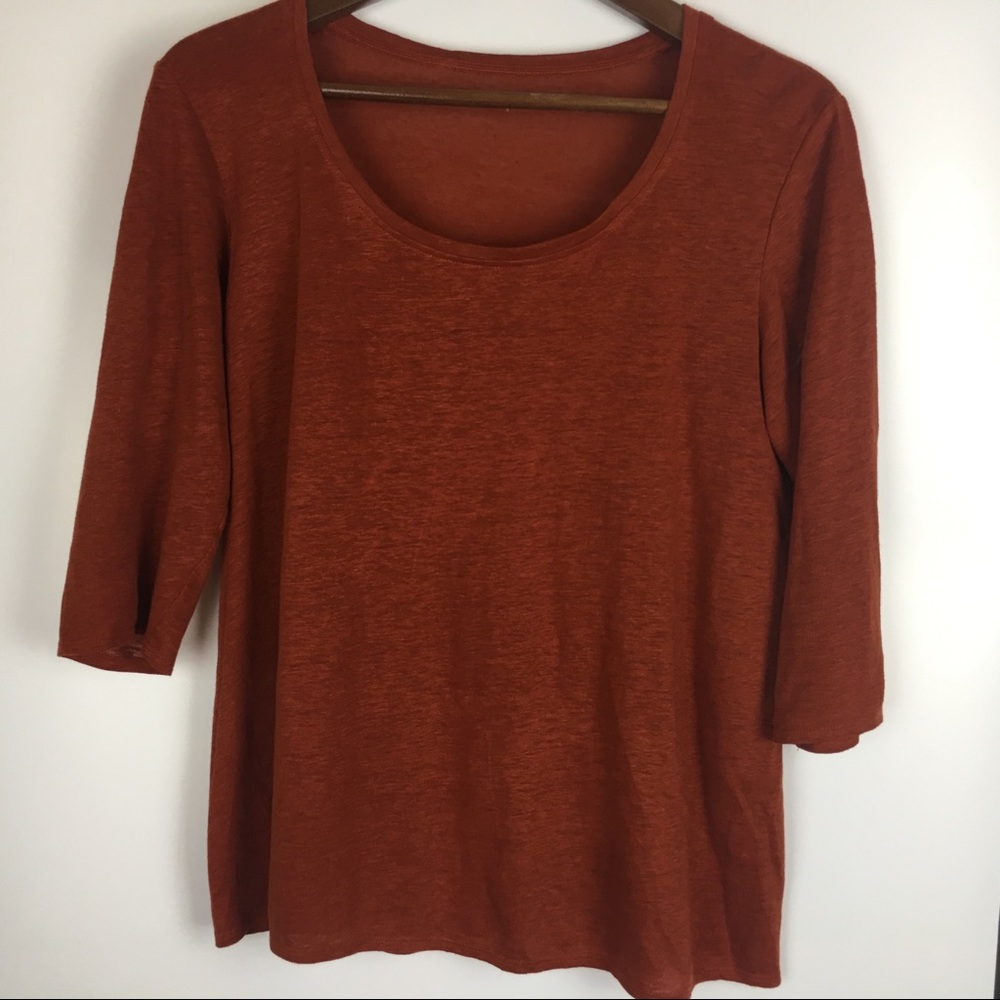 Eileen Fisher 100% Linen TShirt